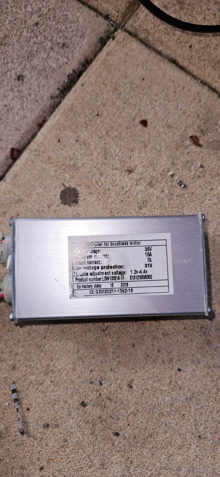 E-bike motorcontroller 36V 15A voor borstelloze motor, Fietsen en Brommers, Fietsonderdelen, Ophalen of Verzenden, Gebruikt, Elektrische fiets
