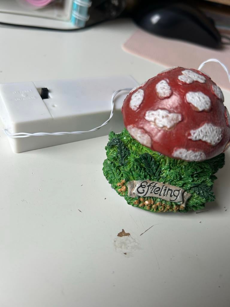Efteling Paddestoel met Muziek - Sprookjesbos Decoratie, Verzamelen, Efteling, Zo goed als nieuw, Beeldje of Poppetje, Ophalen of Verzenden