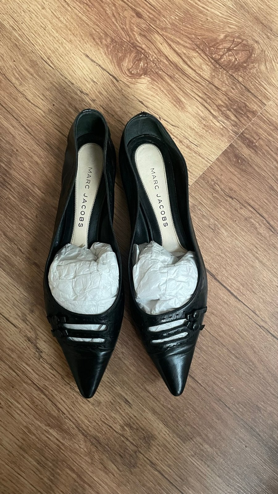 Marc Jacobs Zwarte Pumps - Maat 38, Kleding | Dames, Ophalen, Zo goed als nieuw, Zwart, Pumps