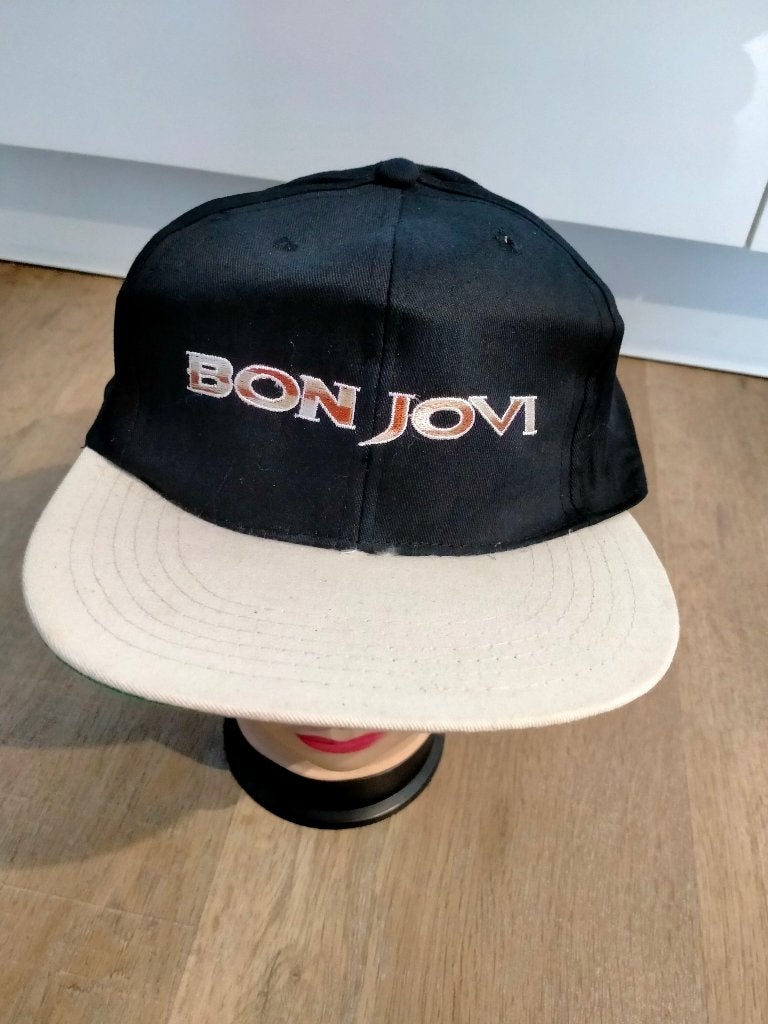 Bon Jovi Keep the Faith vintage muziek cap pet RARE rock, Verzamelen, Verzenden, Zo goed als nieuw, Kleding
