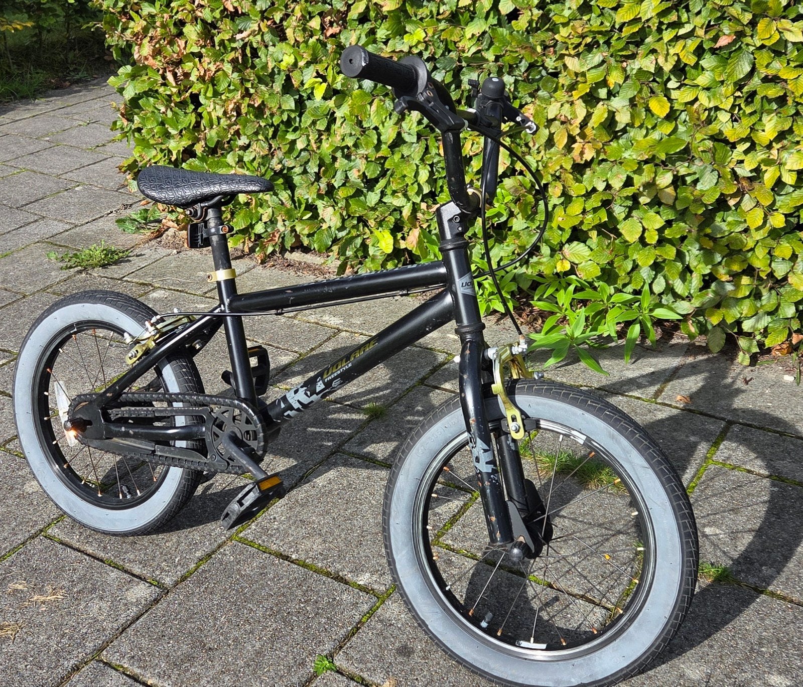 Volare Coolrider 16 inch jongensfiets - Mat Zwart/Goud, Ophalen, Velgrem, Volare, 16 tot 20 inch