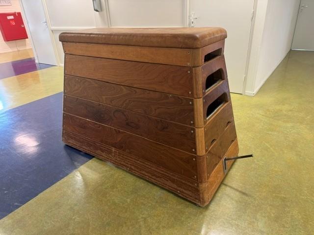 vintage Gymkast gymbok, Maat 36 t/m 42, Ophalen, Gebruikt, Materiaal