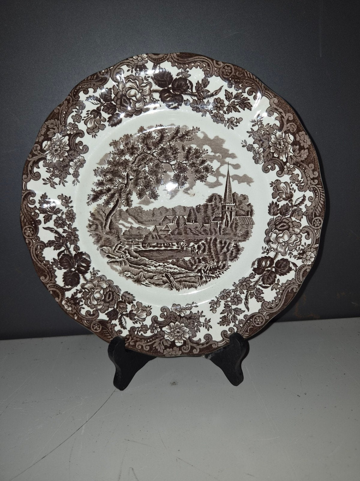 Royal Worcester Palissy Avon Scenes bord, 25 cm, prima staat, Ophalen of Verzenden