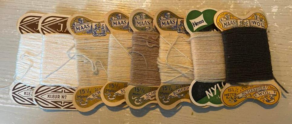 Vintage Maaswol / Stopgaren / Scheepjeswol lot, Ophalen of Verzenden, Gebruikt, Garen of Naald(en)