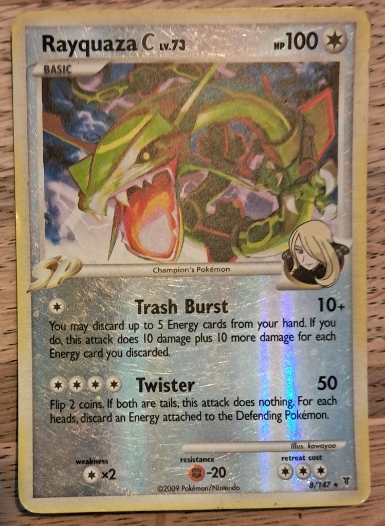 Rayquaza C LV.73 (8/147), Verzenden, Zo goed als nieuw, Foil