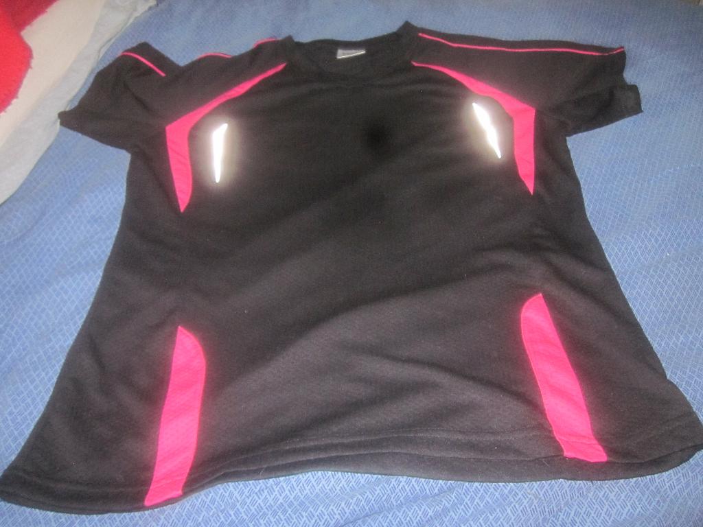 Nieuw zwart/fuchsia wielren shirtje Leontien maat L, Zwart, Nieuw, Ophalen of Verzenden, Hardlopen of Fietsen