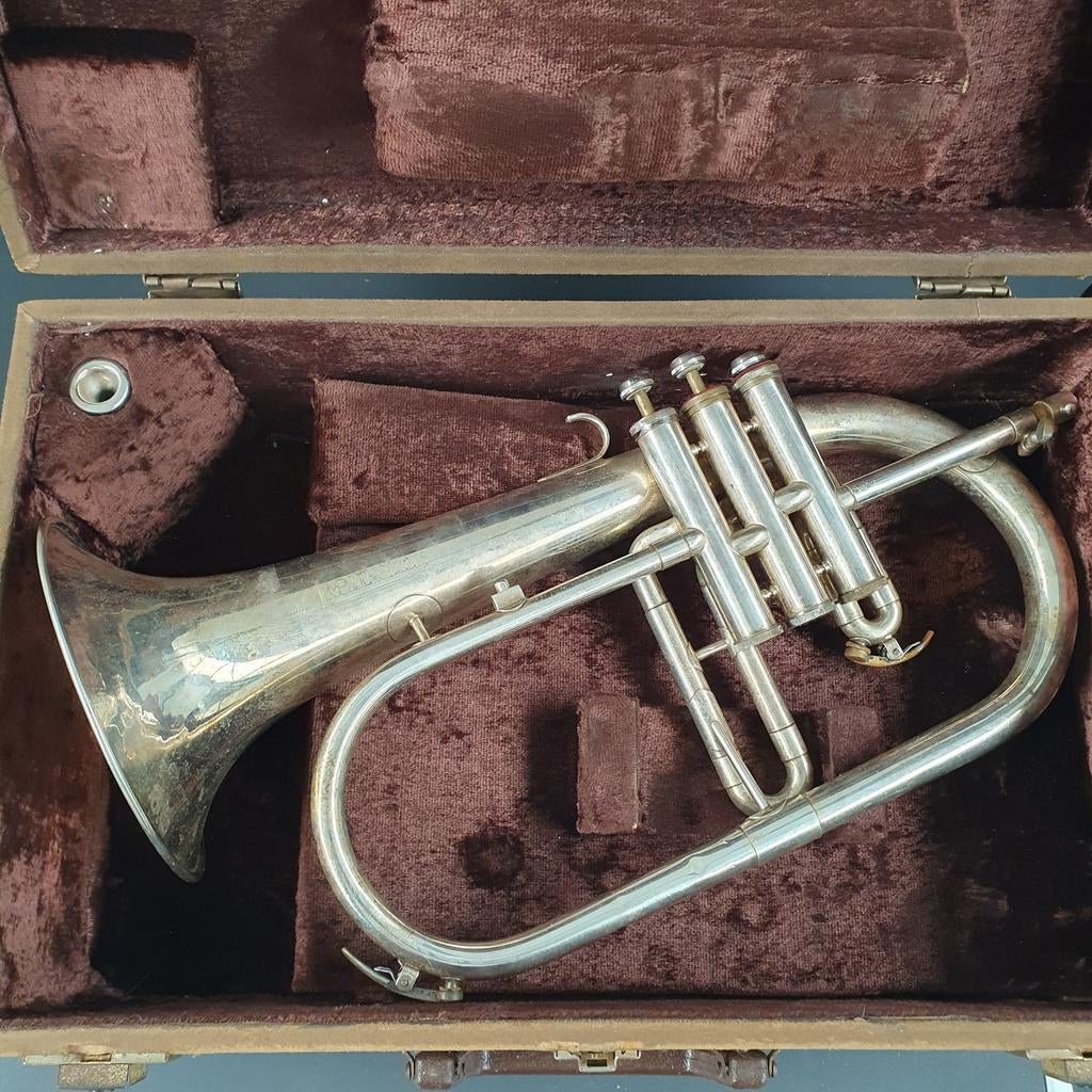 Vintage Bugel Schenkelaars Prestige alleen ophalen, Muziek en Instrumenten, Ophalen, Gebruikt, Overige typen, Met koffer
