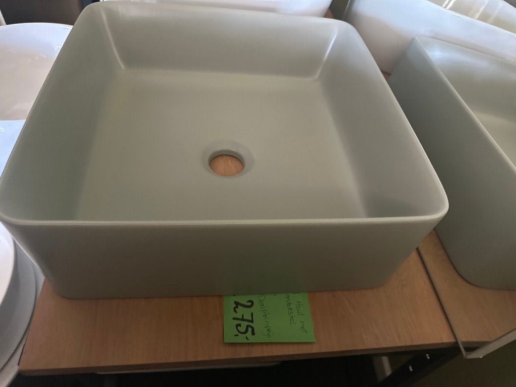 Waskom Grijs 38x38 cm 13,5 cm Hoog, Ophalen, Info@dealplein.nl, Dealplein, Wastafel