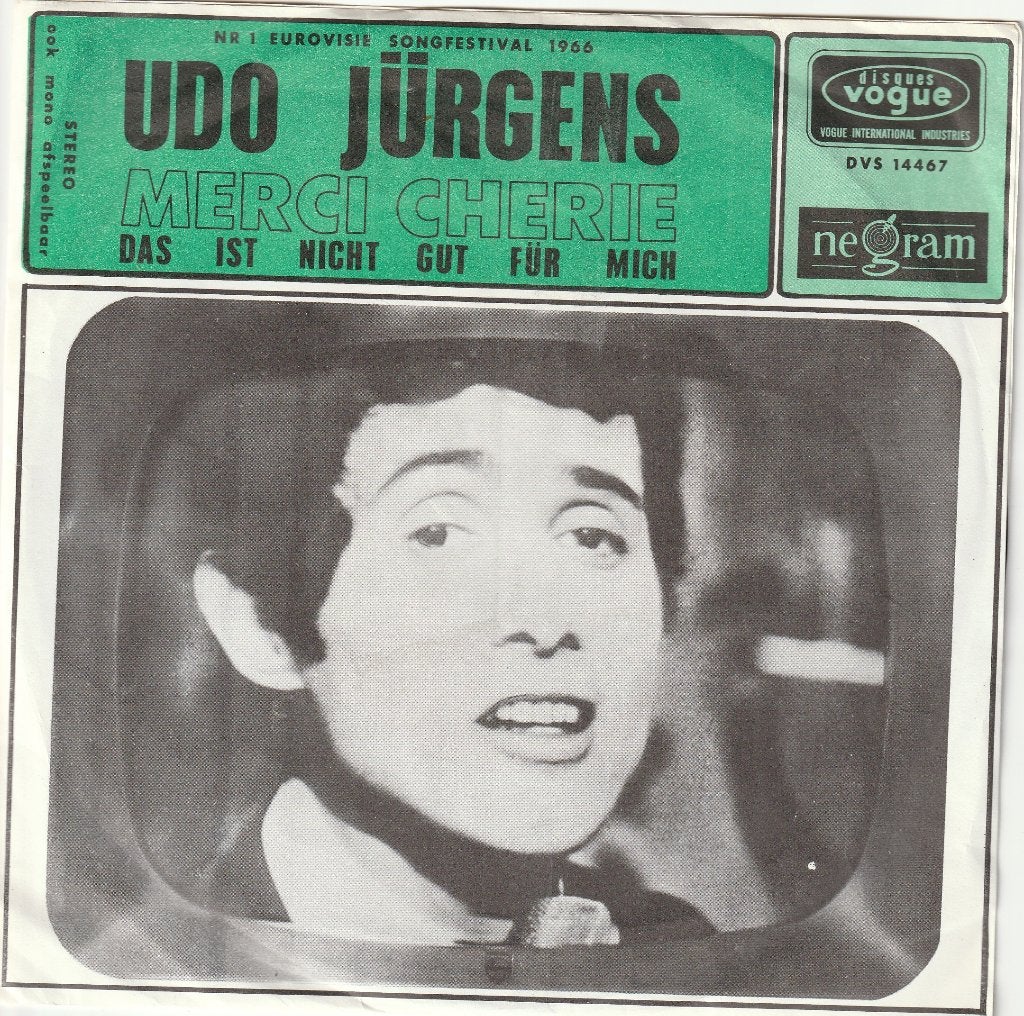 Udo Jürgens - Mercie Cherie -winnaar Eurovisiesongfest.1966, Ophalen, Gebruikt, Pop