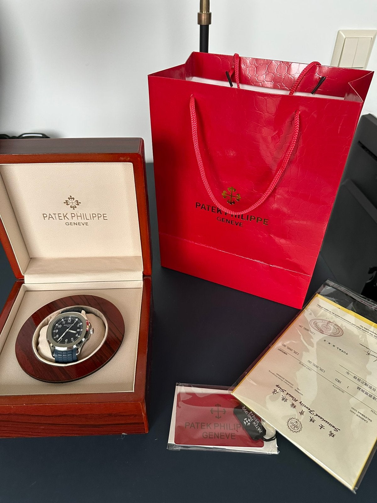 Patek Philippe Aquanaut Navy, Ophalen of Verzenden, Staal, Overige merken, 1960 of later