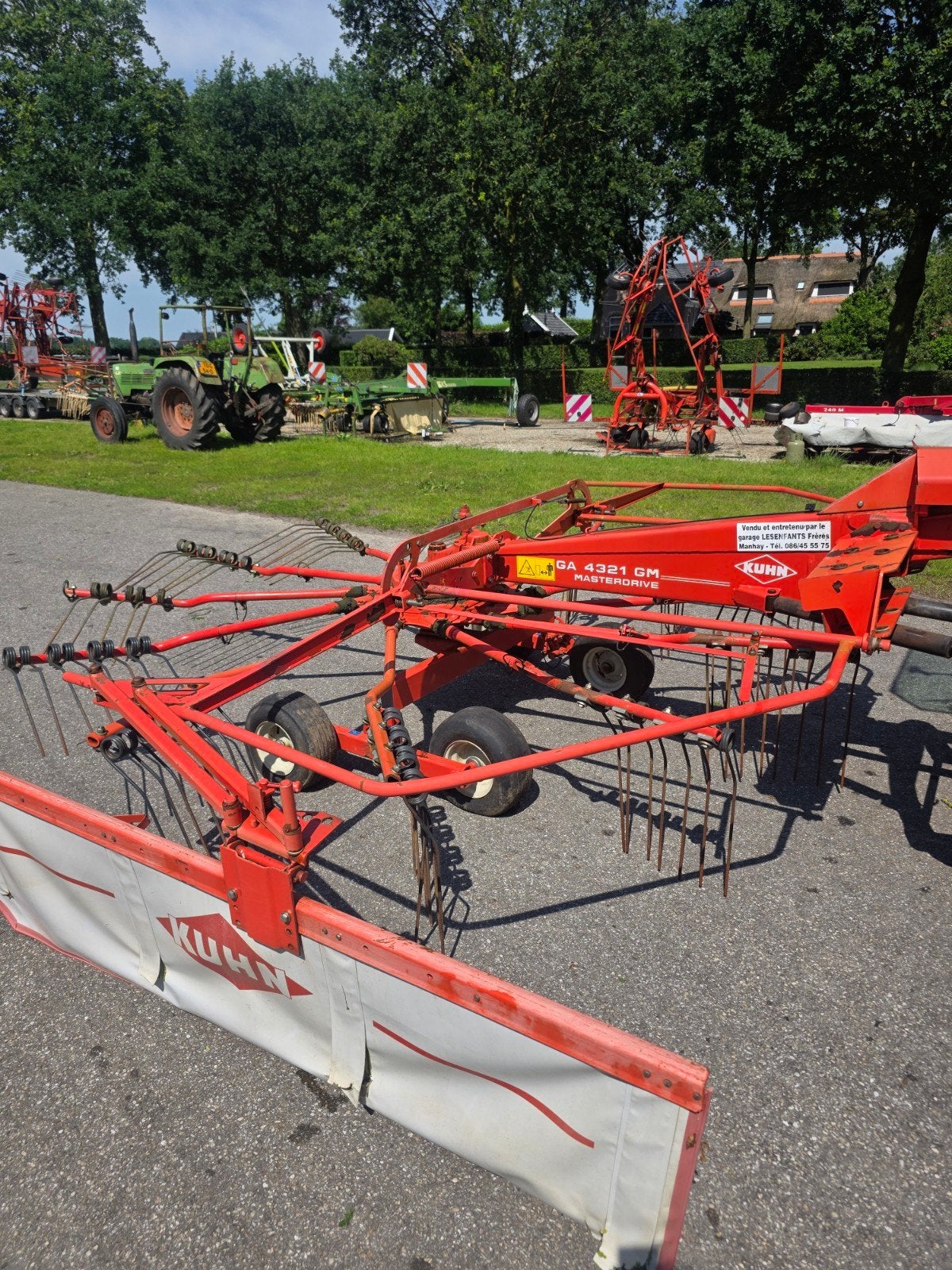 Kuhn GA 4321 enkele hark, Ophalen of Verzenden, Weidebouw