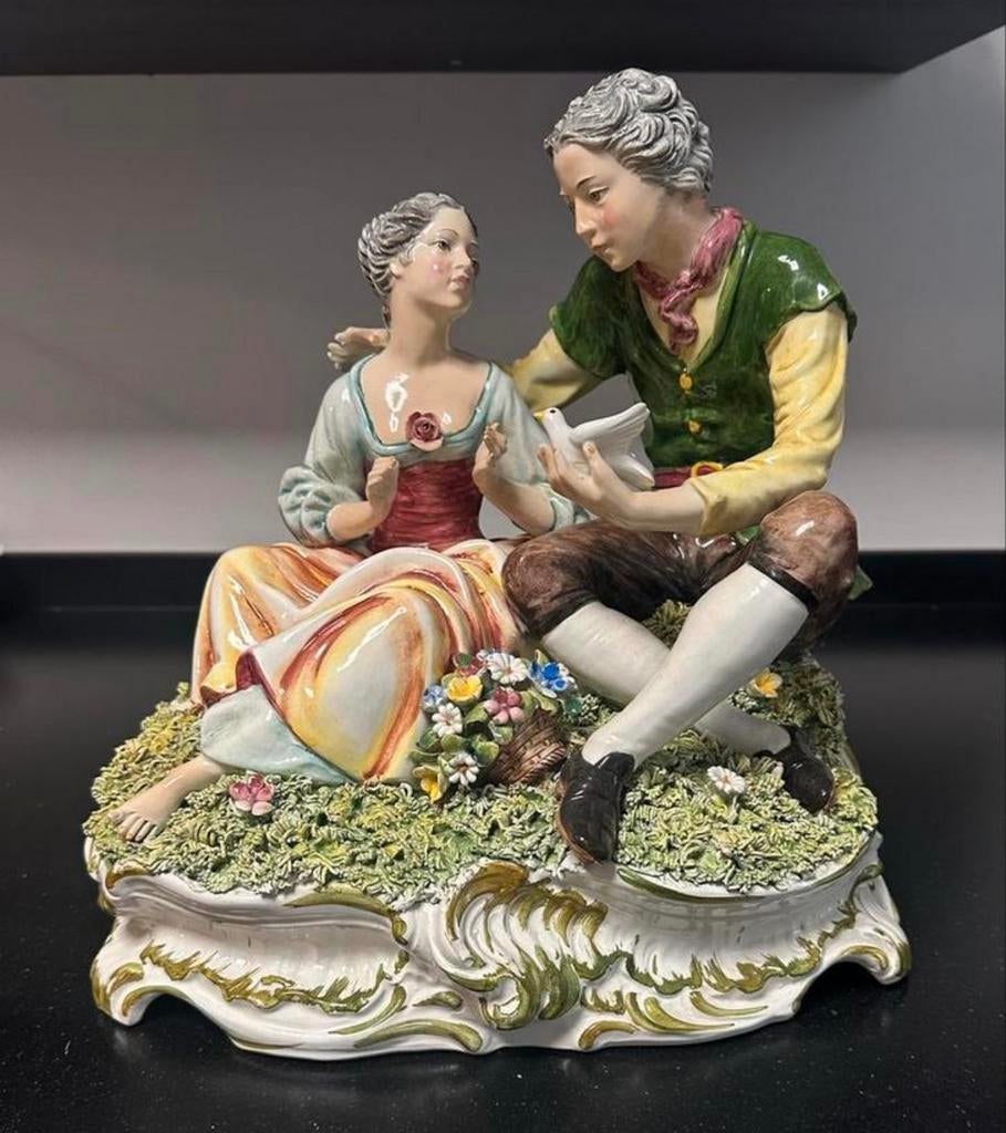 Capodimonte Porseleinen Beeld - Retro - Brocanre - Vintage, Ophalen of Verzenden