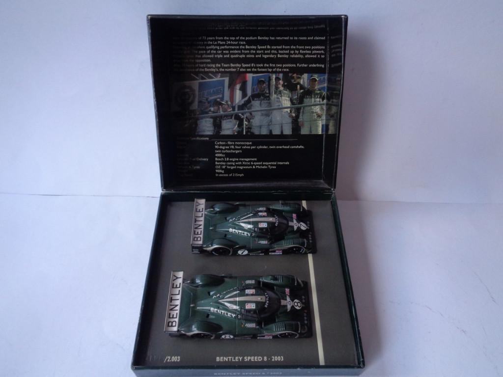 Minichamps Bently Speed 8, 2003 Racewagens in Box, 1/43, Hobby en Vrije tijd, Modelauto's | 1:43, Ophalen of Verzenden, Zo goed als nieuw