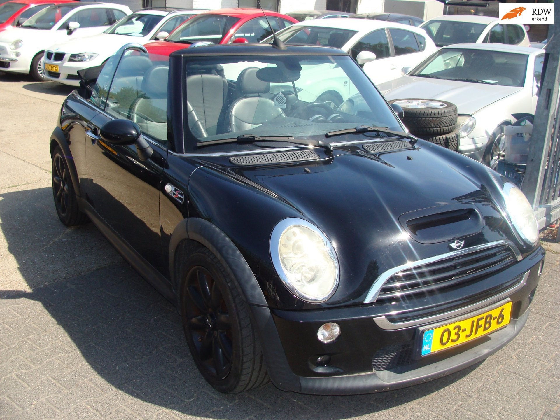 Mini Cabrio 1.6 Cooper S leer airco elek pak nap apk, Voorwielaandrijving, Gebruikt, 4 cilinders, Cabriolet