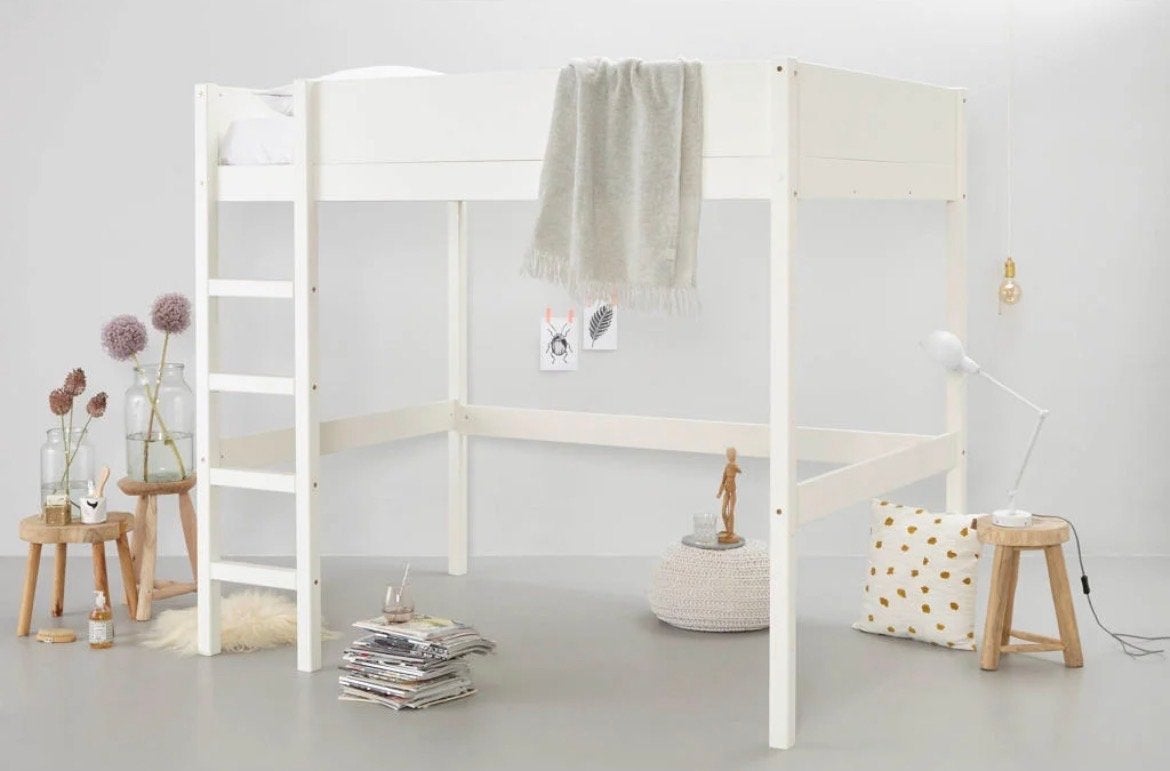 NOUS Living Hoogslaper Charlie 140x200 cm (excl. matras), Ophalen, Gebruikt, Hoogslaper, Tweepersoons