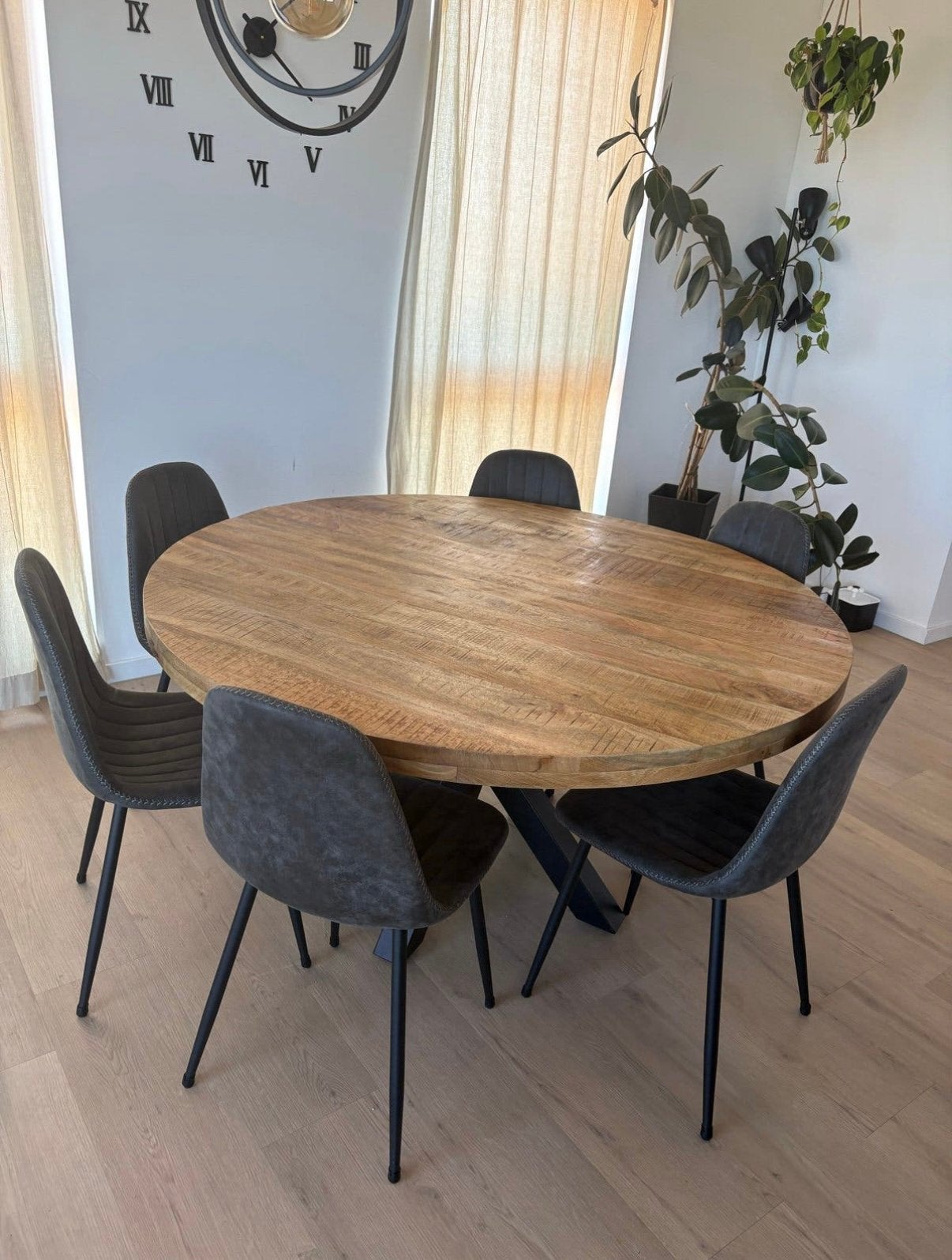 Ronde eettafel, Ophalen, 50 tot 100 cm, 100 tot 150 cm, Rond