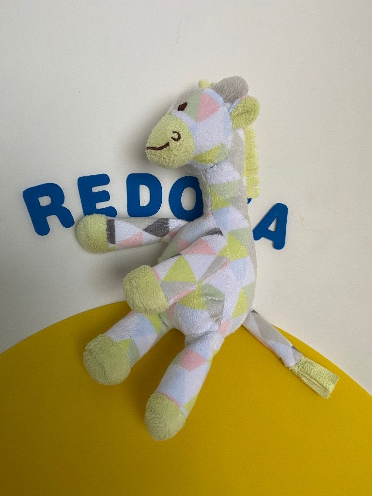 K1821 happy horse giraf giraffe blokjes, Ophalen of Verzenden, Overige typen