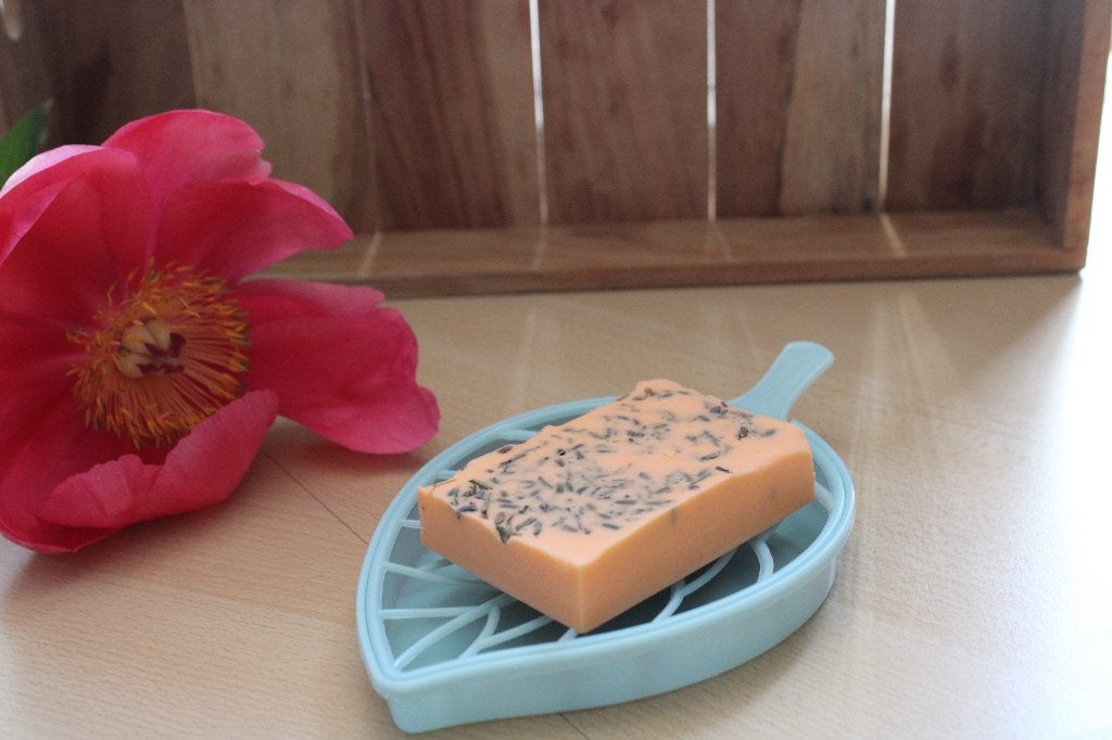Homestyle Orange Giftset – Handgemaakte Zeep & Zeepbakje, Verzenden, Nieuw, Bad & Douche