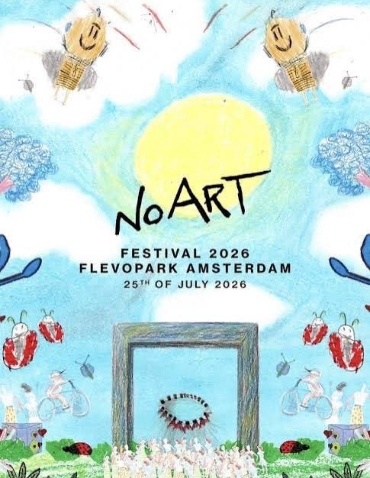 No art festival tickets closing en after, Drie personen of meer