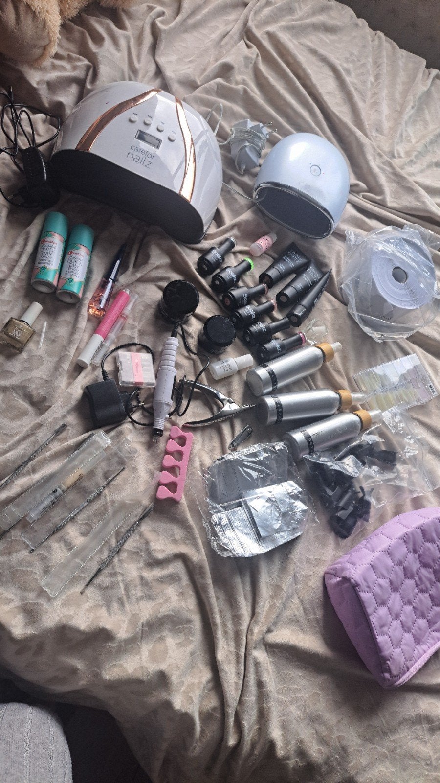 Complete Nagelset: UV/LED Lampen, Gels, Lakken & Accessoires, Ophalen, Zo goed als nieuw