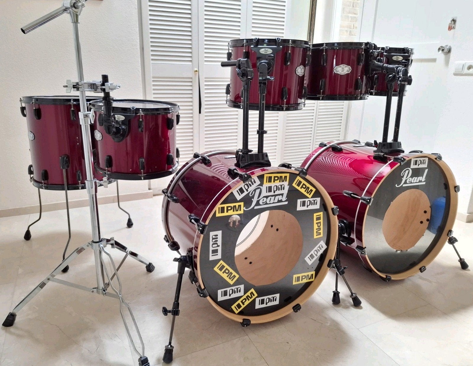 MEGA Pearl Vision Shell Set Drumstel Shellset, Ophalen, Gebruikt, Drums of Percussie, .