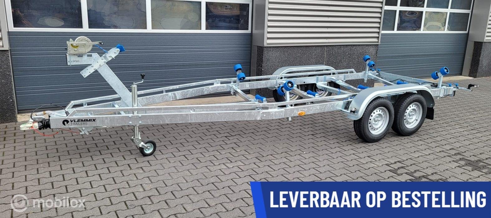 Nieuw boottrailer Vlemmix 6.3m 2700kg tandemas, Nieuw, Overige typen, Dubbelassig (tandemas)