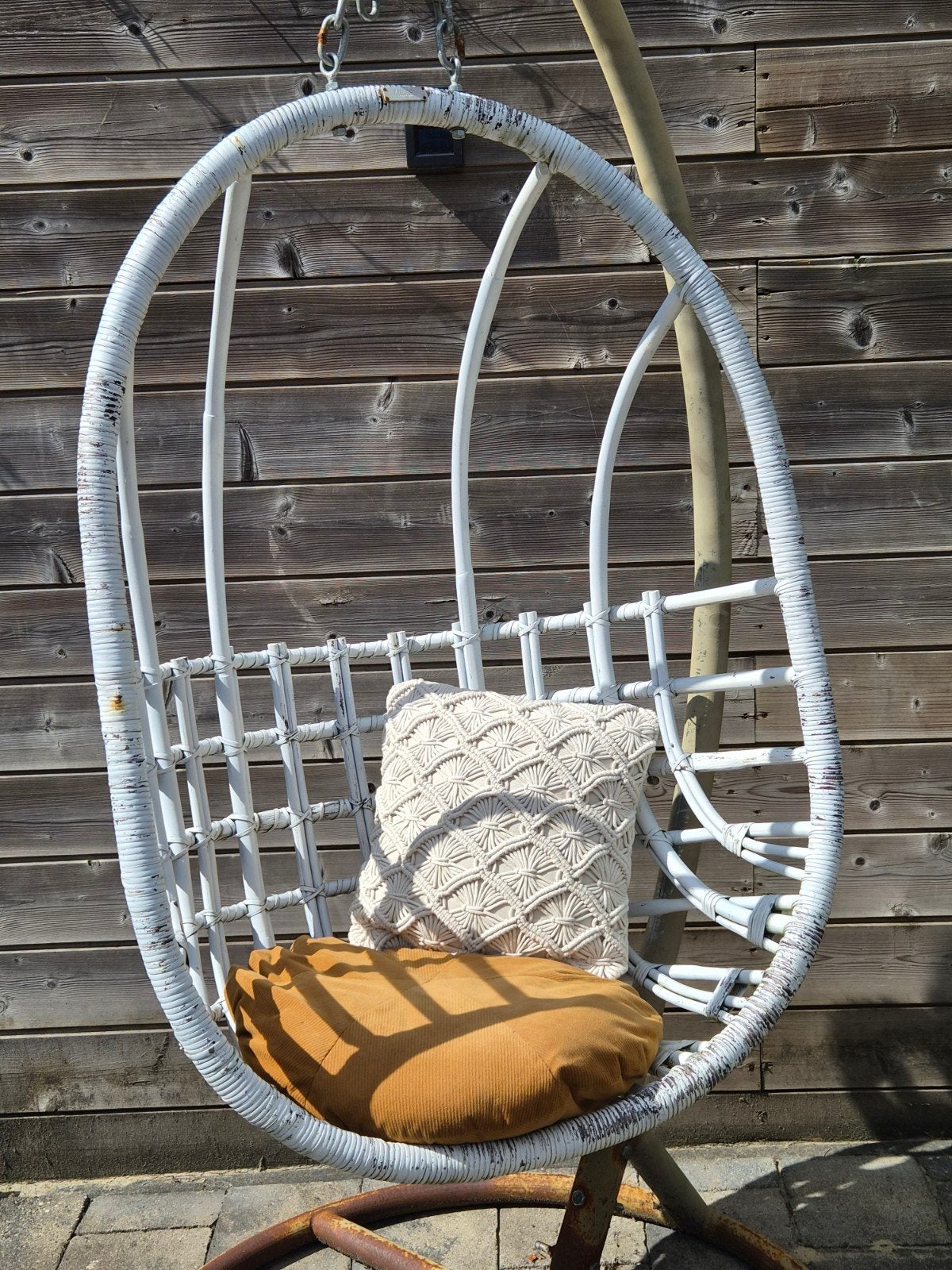 Sissy-Boy Hangstoel met Frame - Binnen & Buiten, Ophalen, Gebruikt, Rotan