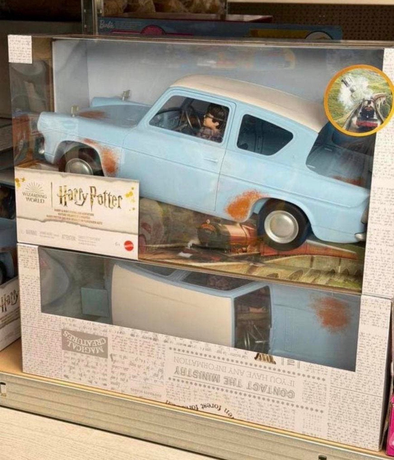 Harry Potter & Ron Flying Car Adventure Vliegende auto NIEUW, Verzamelen, Harry Potter, Nieuw, Ophalen of Verzenden, Actiefiguurtje