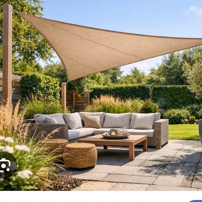 2 Nieuwe Nesling Schaduwdoeken Zand 500x500x710 cm, Tuin en Terras, Schaduwdoeken, Ophalen of Verzenden, Nieuw