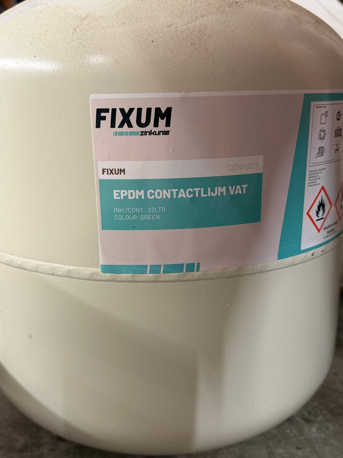 FIXUM spuitlijm EPDM 22 liter Nieuw, Ophalen, Nieuw