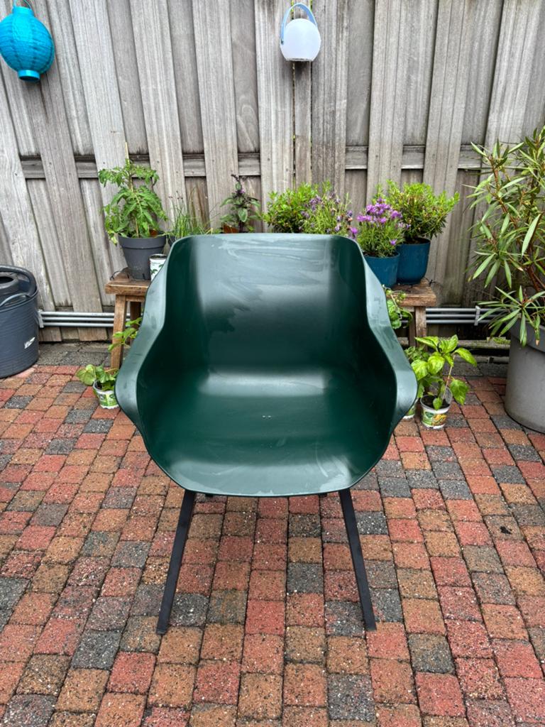 2 x Hartman Sophie Element kuipstoel voor buiten groen, Ophalen, Gebruikt, Kunststof