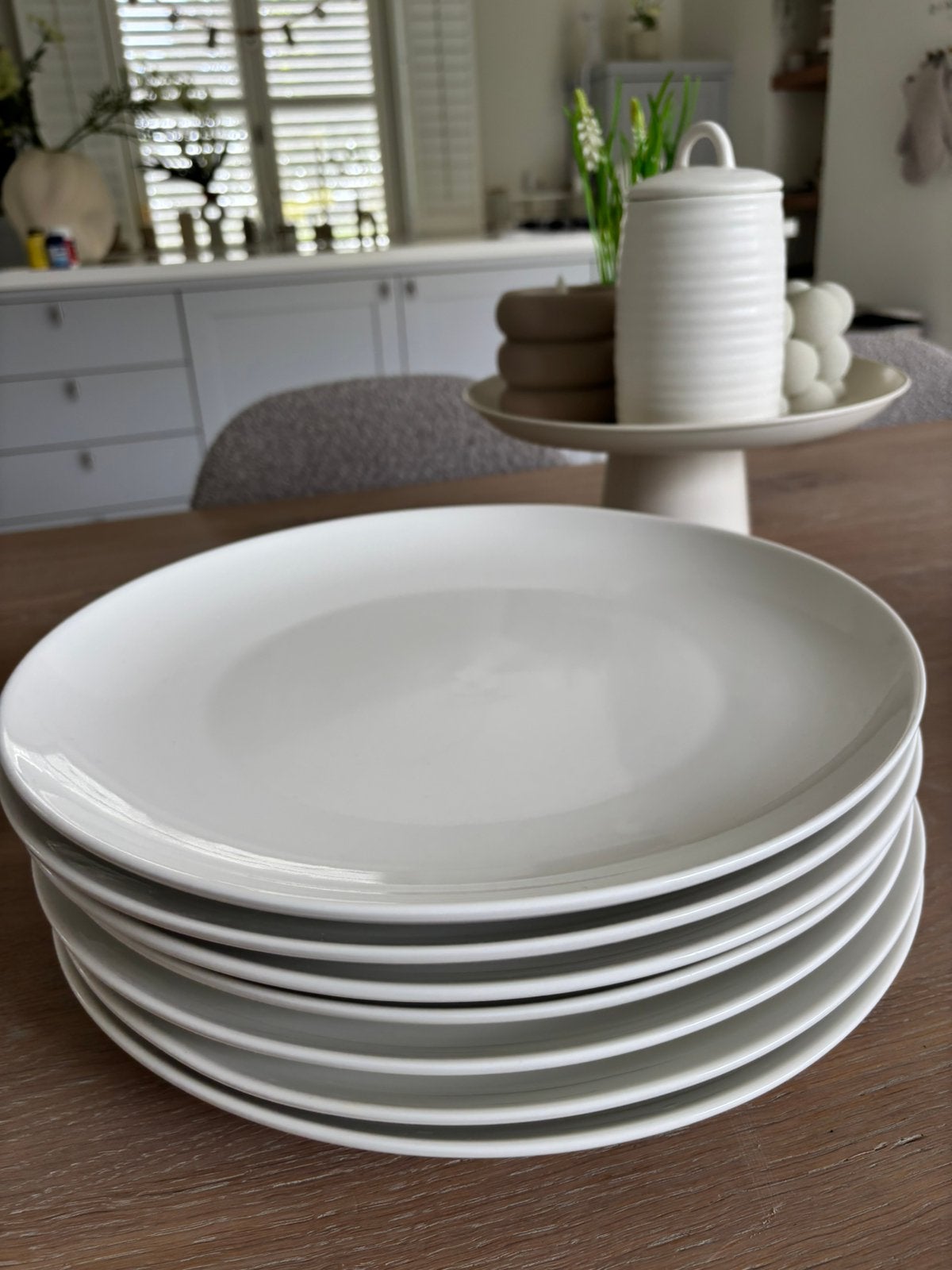 NIEUW 4 stuks Vt wonen grote borden 35,5 cm pizzaborden, Ophalen of Verzenden, Zo goed als nieuw, Bord(en), Overige stijlen