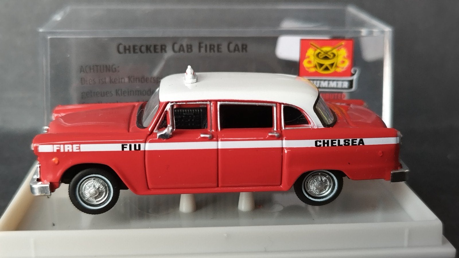 Checker Cab Taxi Fire Car 1:87 H0 Brekina Pol, Auto, Verzenden, Nieuw, M