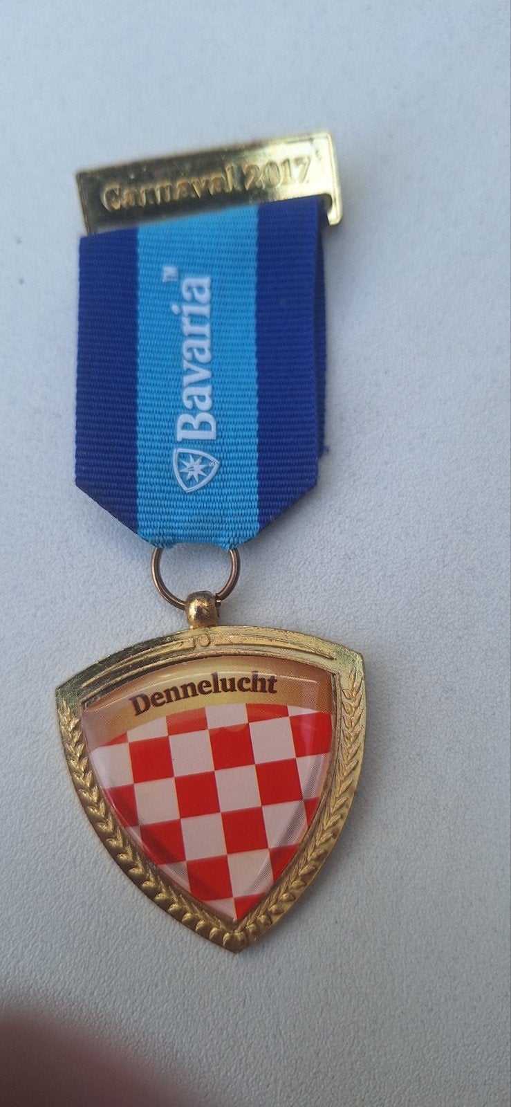 Bavaria carnaval medaille dennelucht (27926), Ophalen of Verzenden, Zo goed als nieuw, Reclamebord, Plaat of Schild, Bavaria