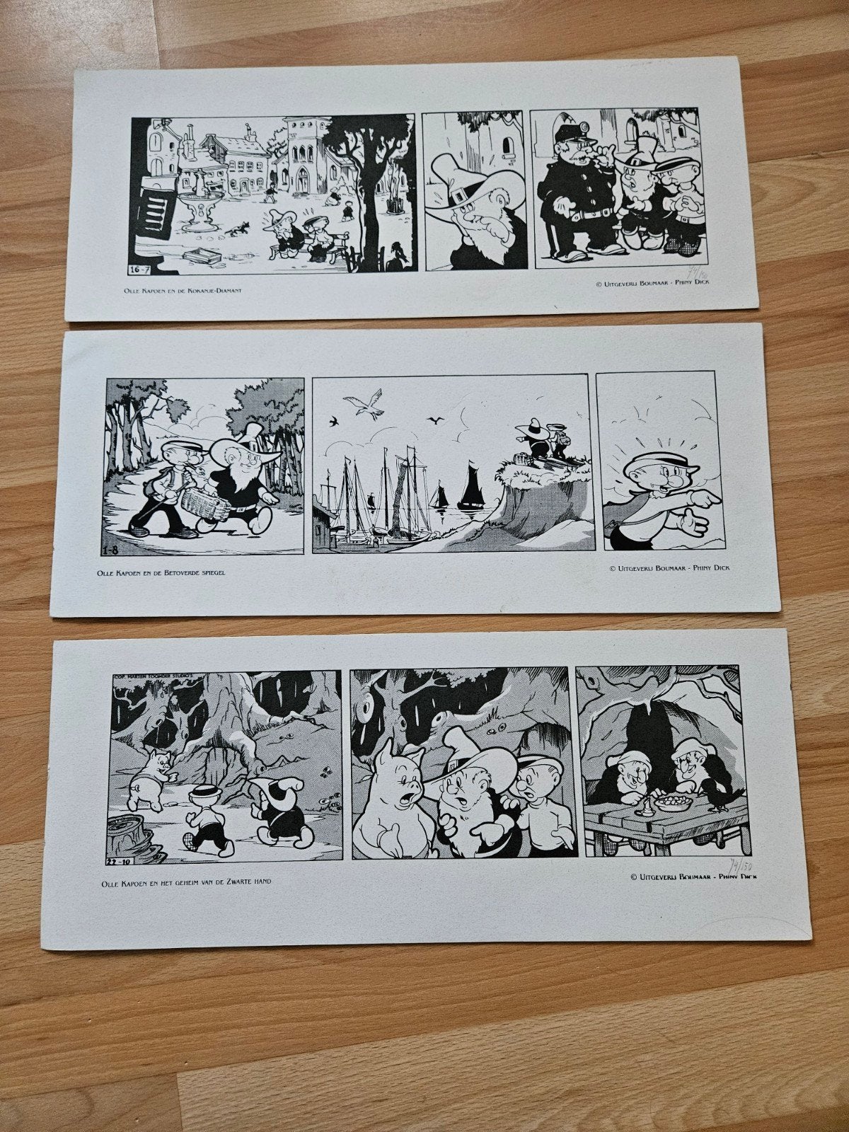 Olle Kapoen zeefdrukken - Genummerd, Ophalen, Zeefdruk, Genummerd, 1950 - 1999