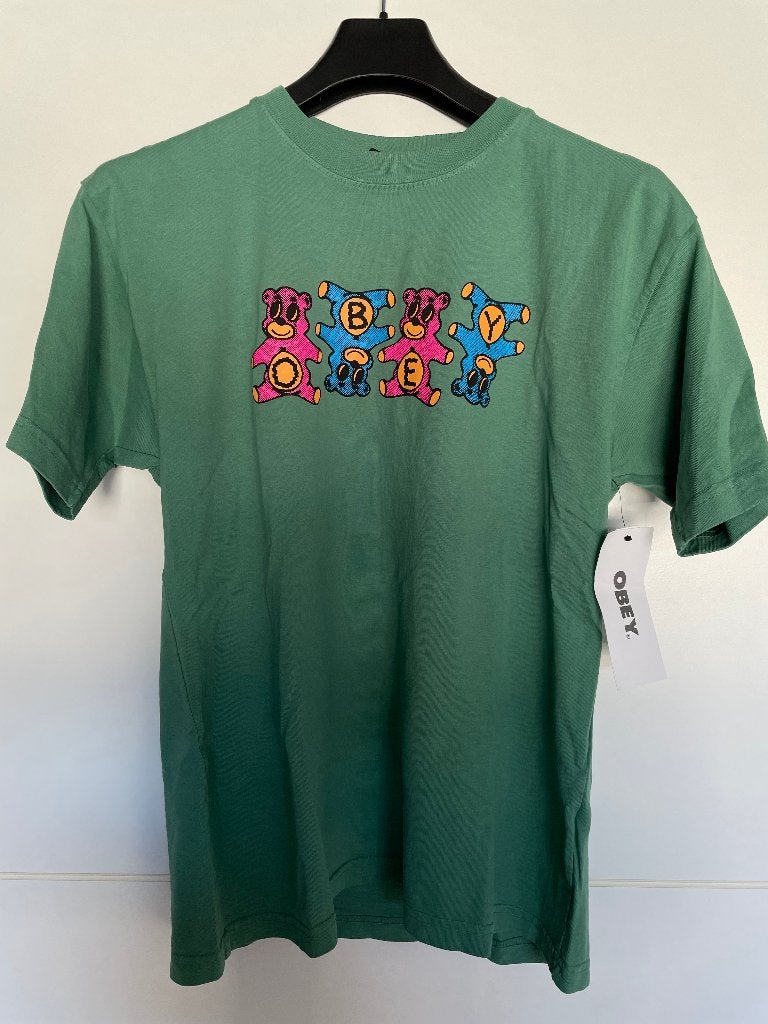 Obey T-shirt Groen Maat M NIEUW, Obey, Maat 48/50 (M), Nieuw, Ophalen of Verzenden