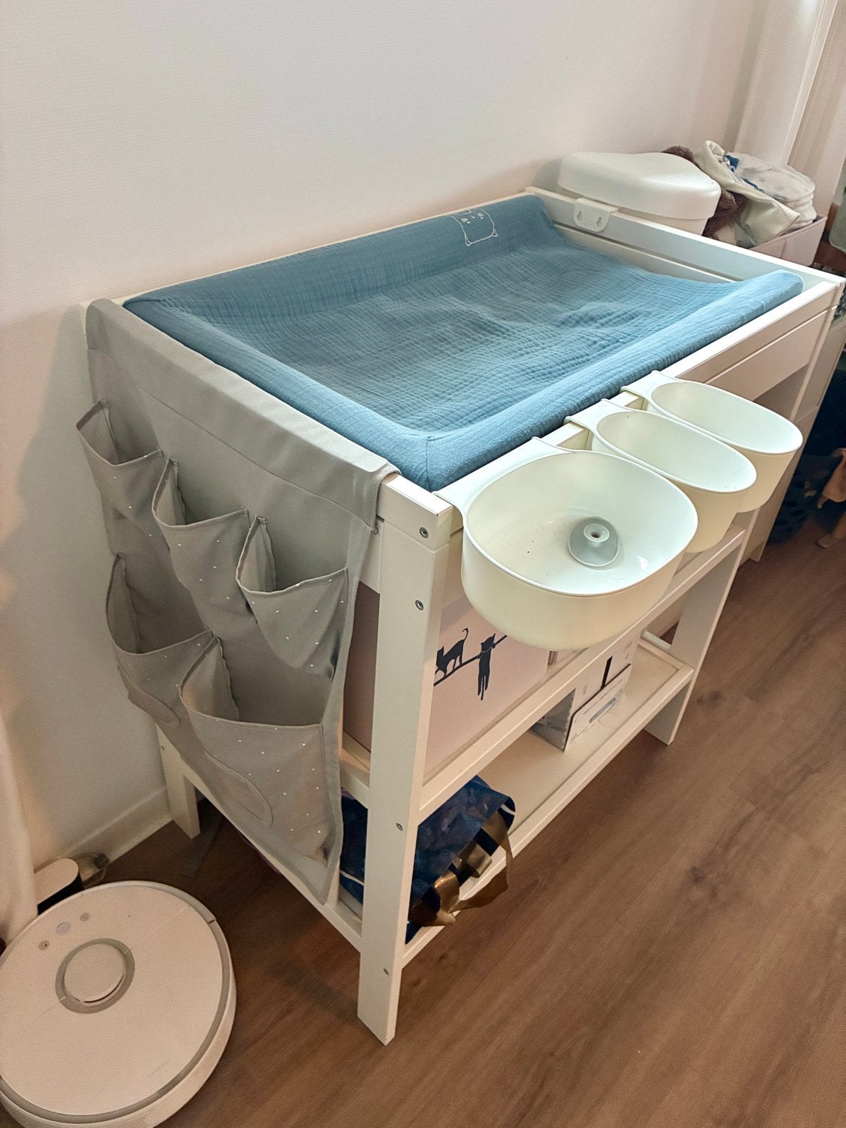 Ikea Gulliver commode/verschoontafel met accessoires, Ophalen, Gebruikt, 50 tot 70 cm, 75 tot 100 cm