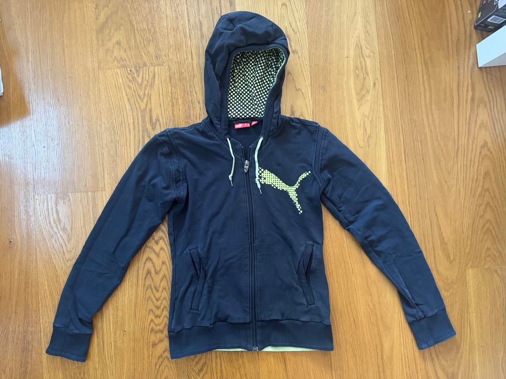 Vest van Puma met Capuchon - Maat M, Verzenden, Zo goed als nieuw, Maat 38/40 (M), Blauw