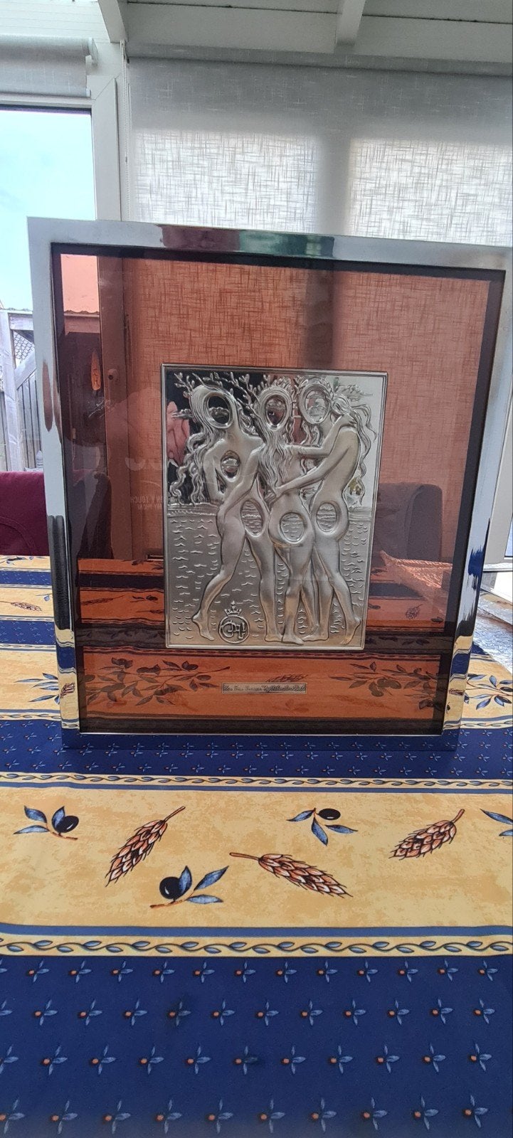 Salvador Dali zilveren 925 plaquette, Ophalen of Verzenden