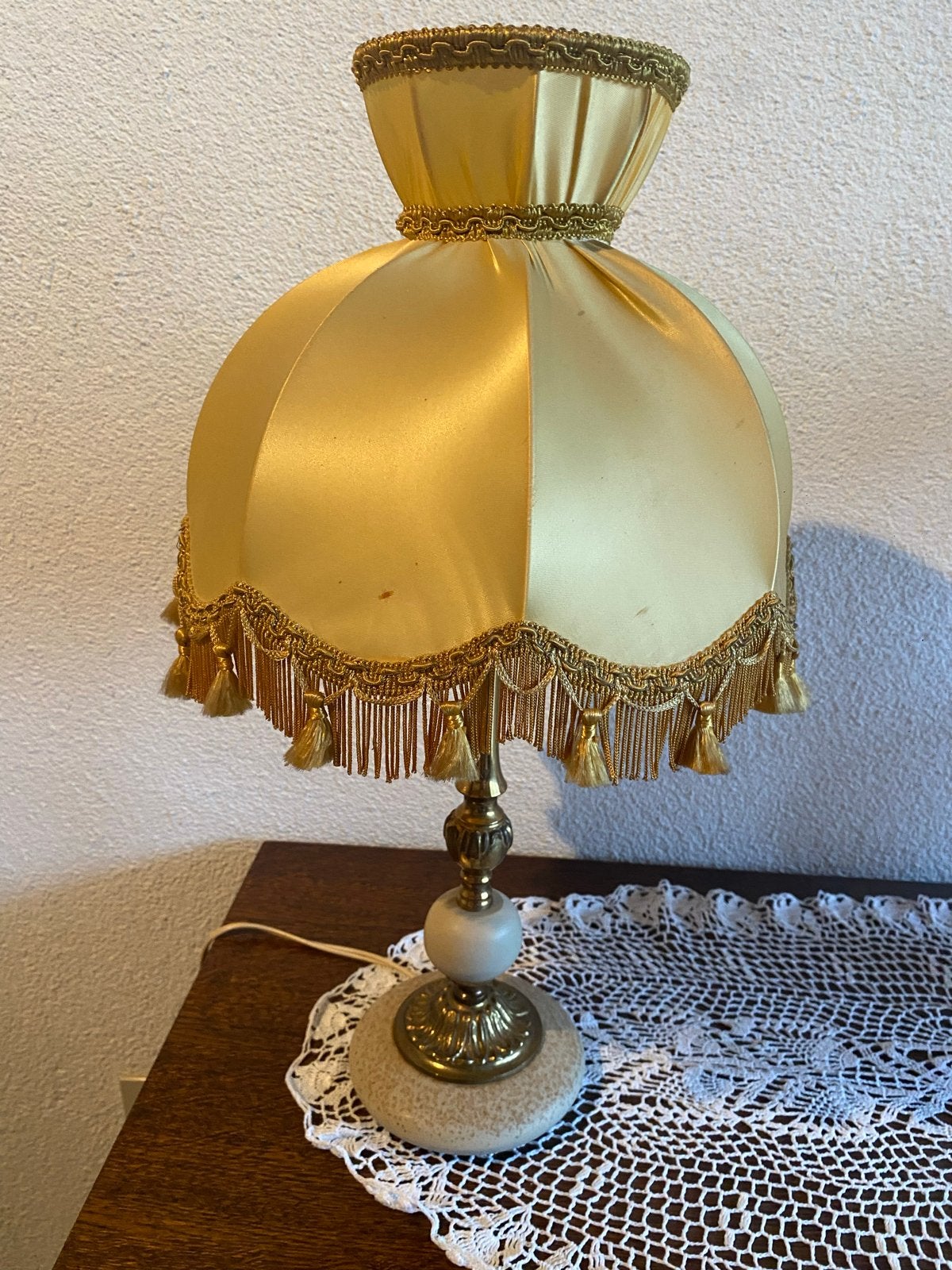Vintage schemerlampje met kwastjes, Ophalen