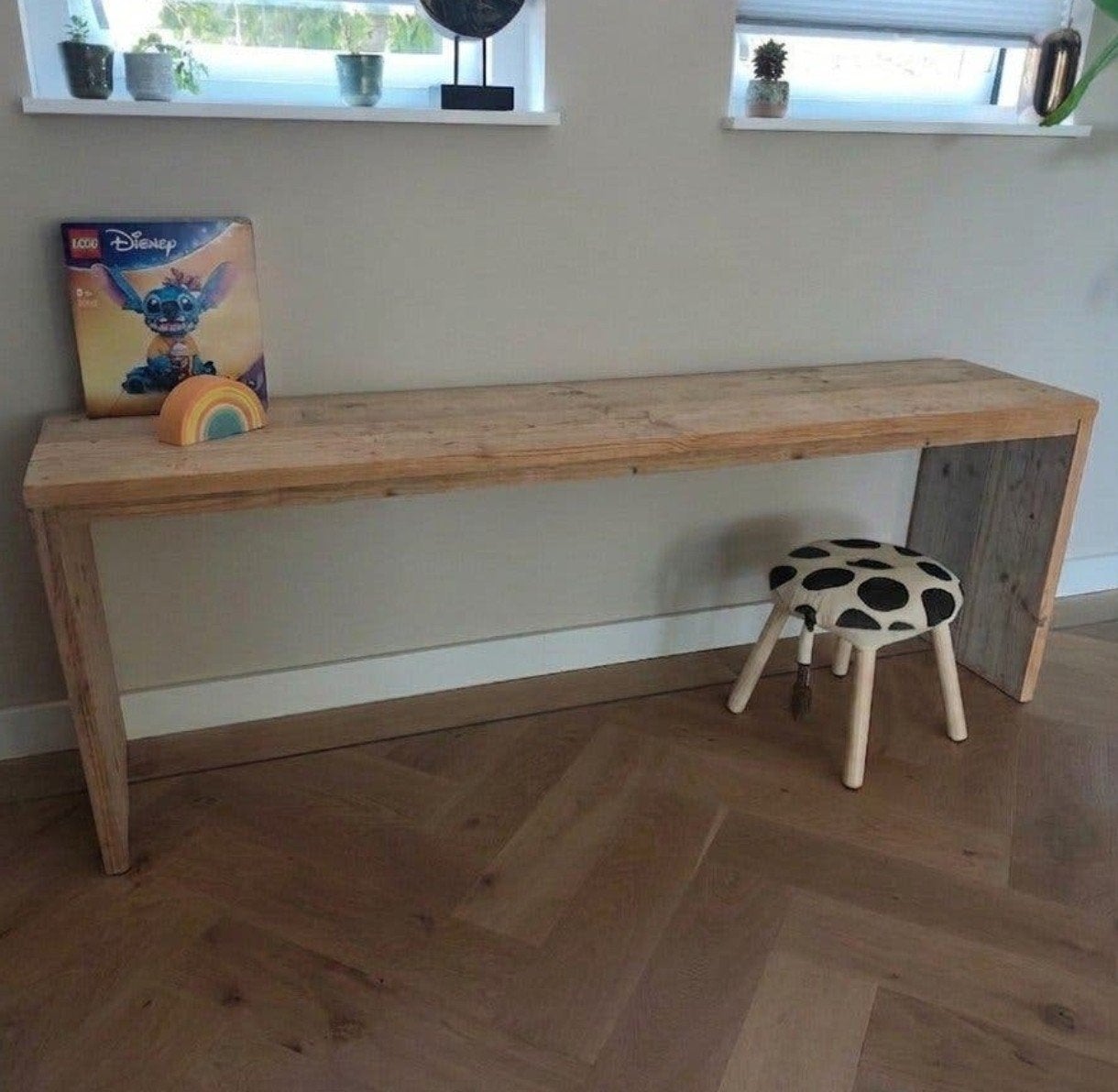 Steigerhouten Speeltafel Pip van De Houttwist 170 x 60 x 40, Kinderen en Baby's, Kinderkamer | Tafels en Stoelen, Ophalen, Gebruikt