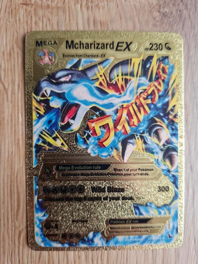 Pokémon Mega M Charizard EX Gouden Kaart, Hobby en Vrije tijd, Verzamelkaartspellen | Pokémon, Ophalen of Verzenden, Zo goed als nieuw