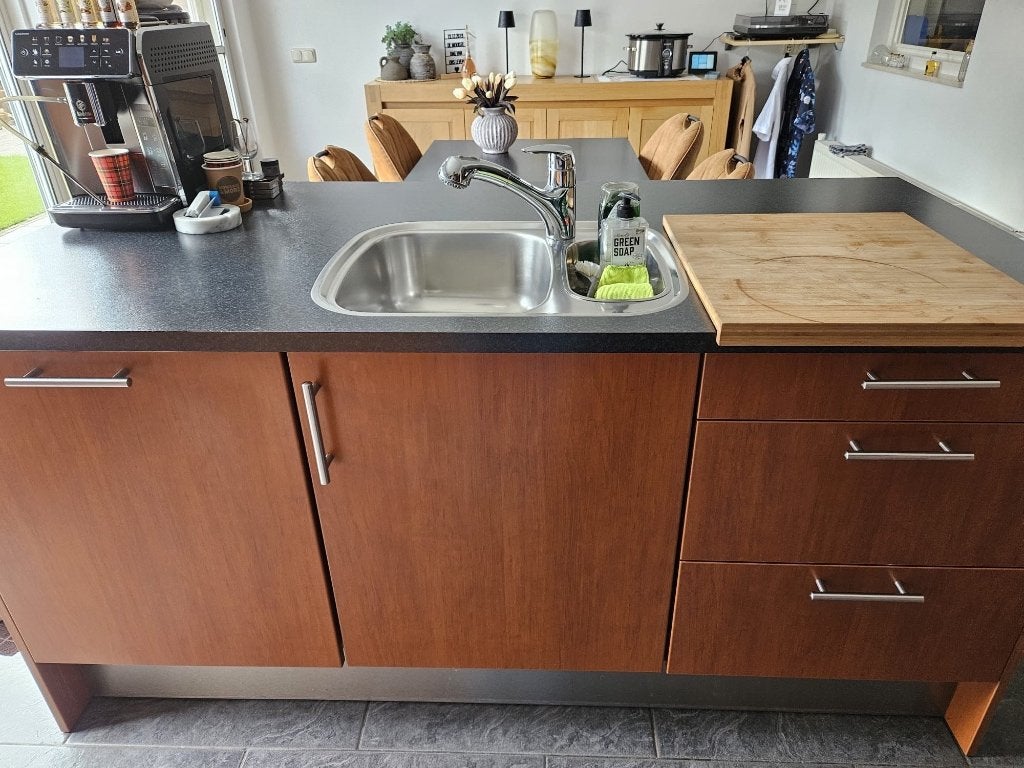 Complete keuken met eiland incl apparatuur zeer goede staat, Ophalen, Zo goed als nieuw, Overige typen, Met kookeiland