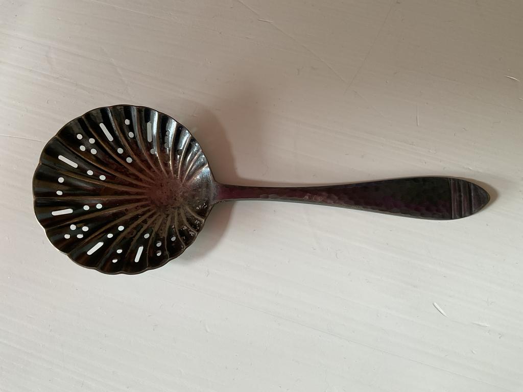 Verzilverde strooi lepel, Ophalen of Verzenden
