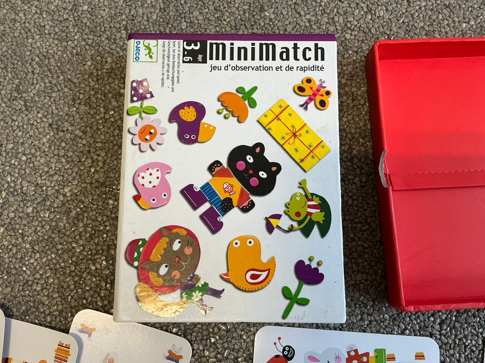 Mini Match kaartspel Djeco vanaf 3 jr woordenschat geheugen, Ophalen of Verzenden, Gebruikt, Puzzelen