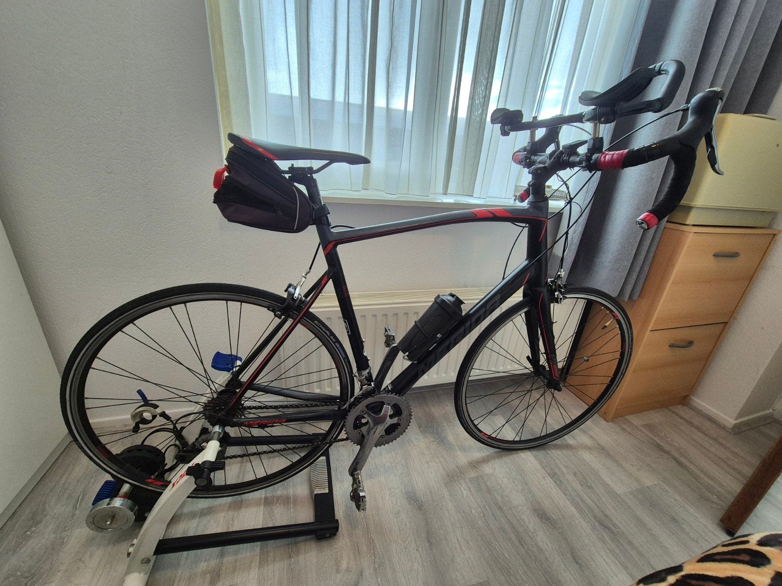 Merida Ride Race fiets inclusief Tacx, 28 inch, Gebruikt, Heren, Aluminium