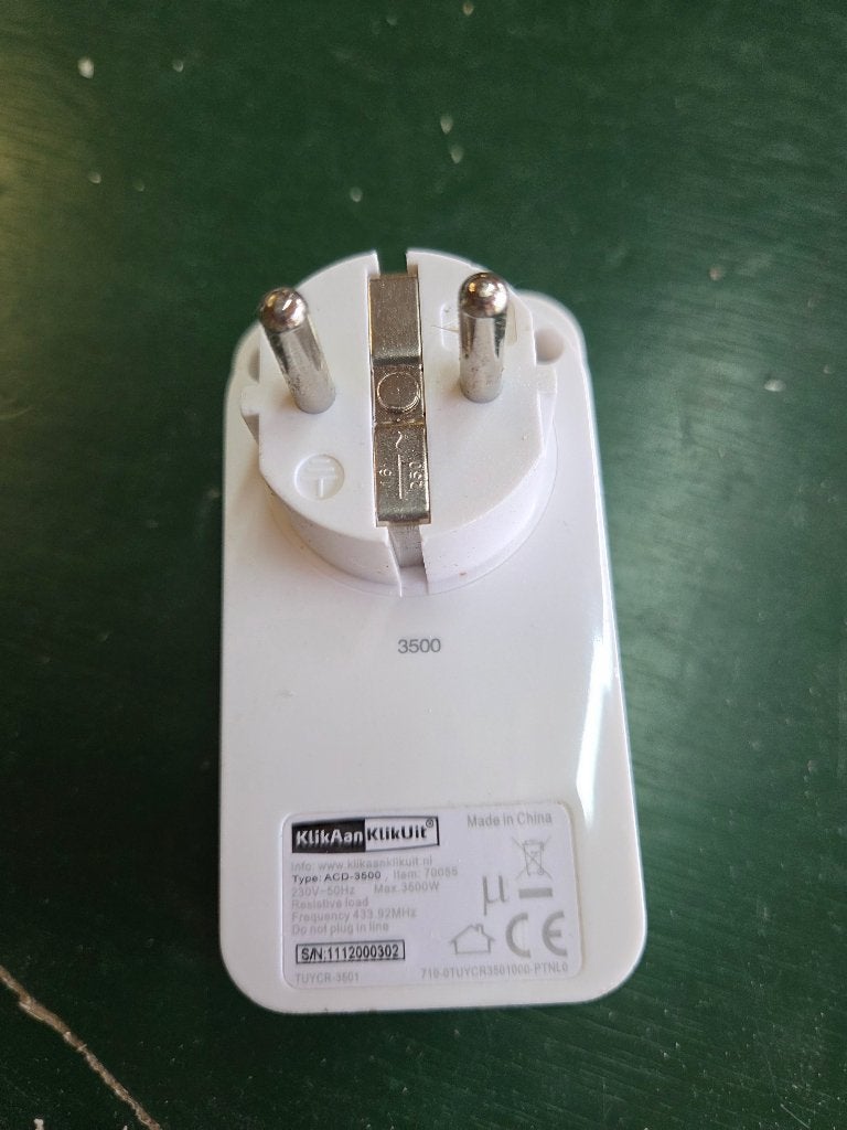 klikaan klikuit stopcontact ACD-3500. Item 70055, Ophalen of Verzenden, Zo goed als nieuw, Overige merken, Stopcontact