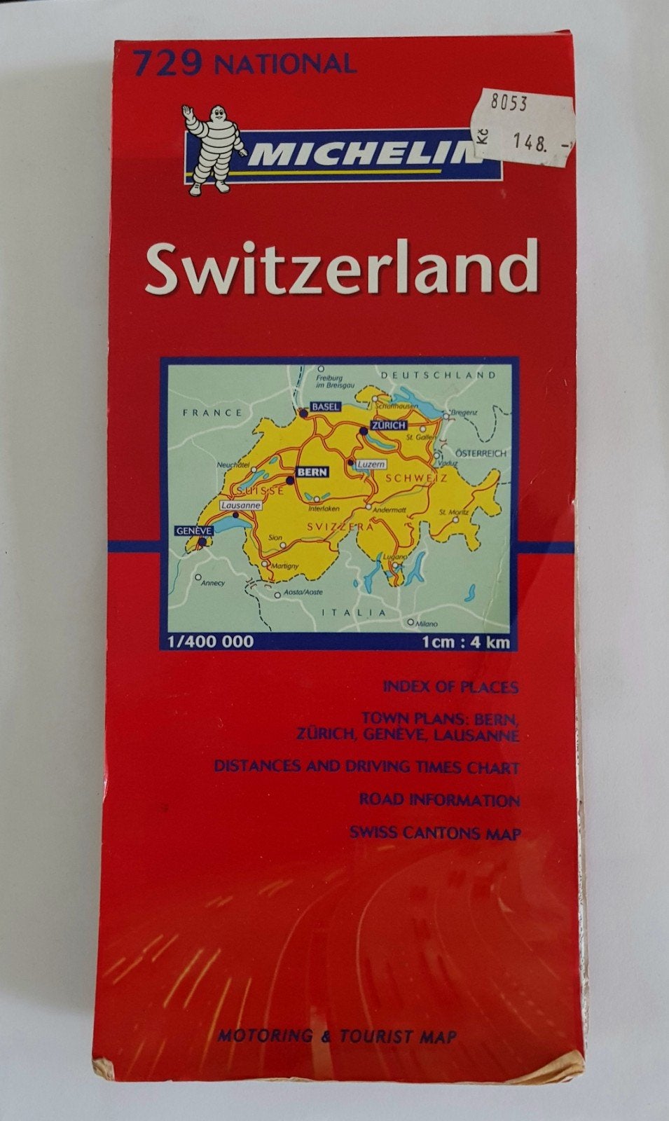 Auto wegenkaart Zwitserland Michelin (2002), Boeken, Atlassen en Landkaarten, Gelezen, Verzenden, Landkaart, 2000 tot heden