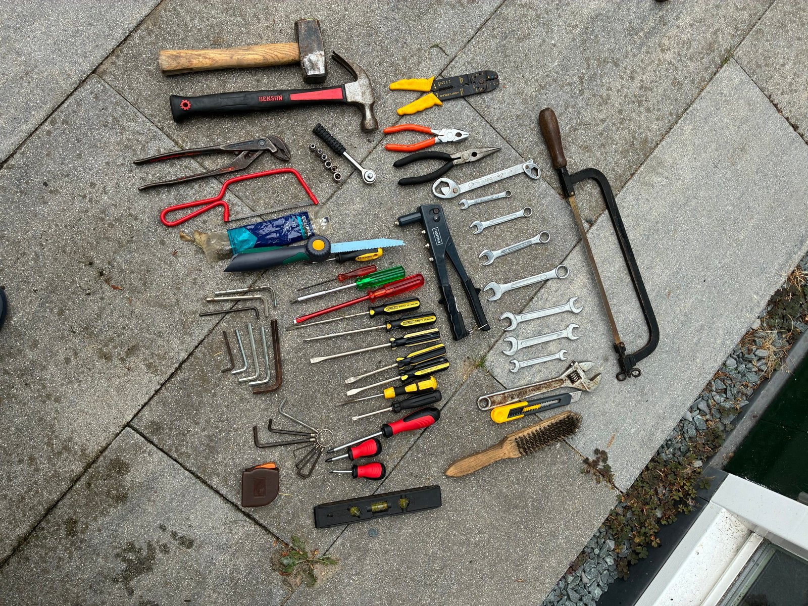 Stanley Mobile Work Center met veel  handgereedschappen, Ophalen, Gebruikt, Gereedschapsset, Stanley