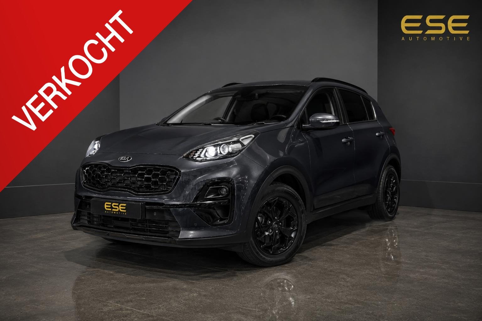 Kia Sportage 1.6 T-GDI Black Edition | Navigatie | Carplay |, Auto's, Stof, Gebruikt, 4 cilinders, 1600 kg